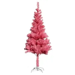 Lex Künstlicher Weihnachtsbaum inkl. Ständer Tannenbaum Christbaum pink 150cm : 150 cm