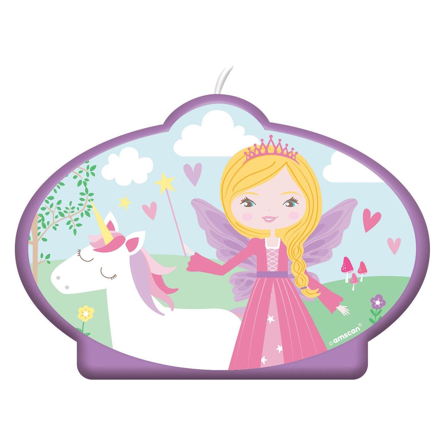 Amscan Kuchenkerze Prinzessin. (1 Stk.) (9909849)