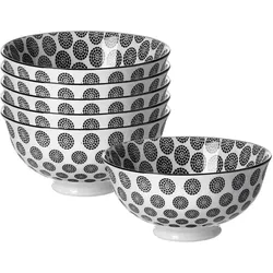 Ritzenhoff & Breker Takeo Circles Servierschalen, Schüssel + Schale, Schwarz