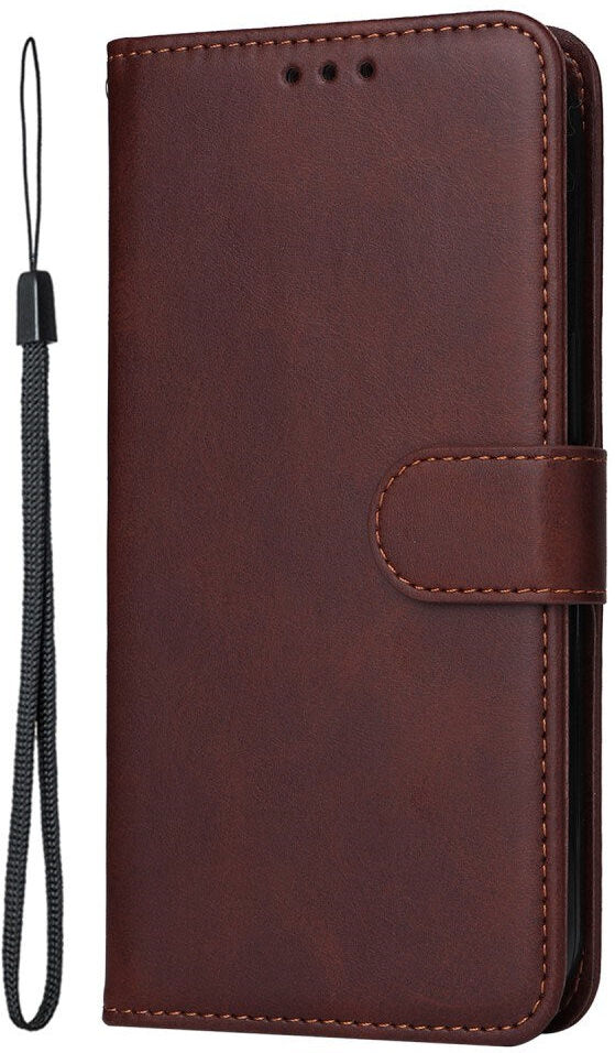 Realme 14X (5G) / C75 - EIDERWOOD Kunstlæder Flip Cover m. Strop - Brun