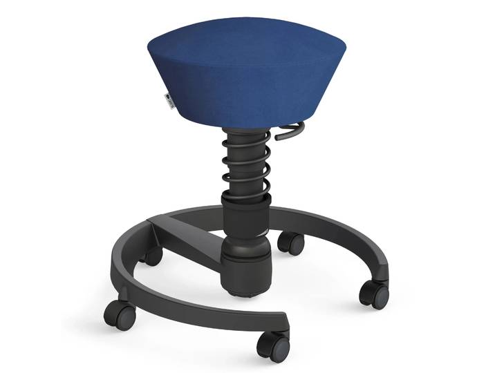 AERIS SWOPPER MIT ROLLEN - Swopper Low Gestell Schwarz Blau