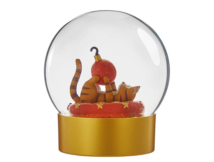 Boule à neige Chat Ø 10cm Transparent/Translucide