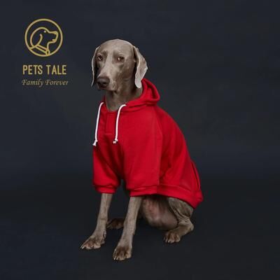 Uplift Essentials Urban Techwear Dog Hoodie With Leather Detail red 3xl