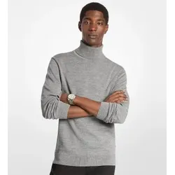 Michael Kors für Herren. CF460F97AP Grauer Rollkragenpullover aus Wolle (S), Lässig, Ärmellos / Hosenträger