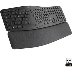 Logitech Ergo K860 (DE, Kabellos), Tastatur, Schwarz