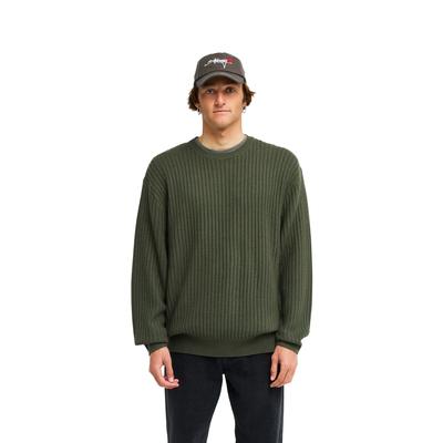 Strickpullover BILLABONG "Arch", Herren, Gr. S, grün (riffle grün), Obermaterial: 100% Modacryl., Pullover Strickpullover