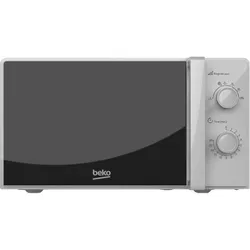 Beko MOC 20100 SFB si Mikrowelle 700W 20L 5Stufen Mechanischer Timer, Mikrowelle, Silber