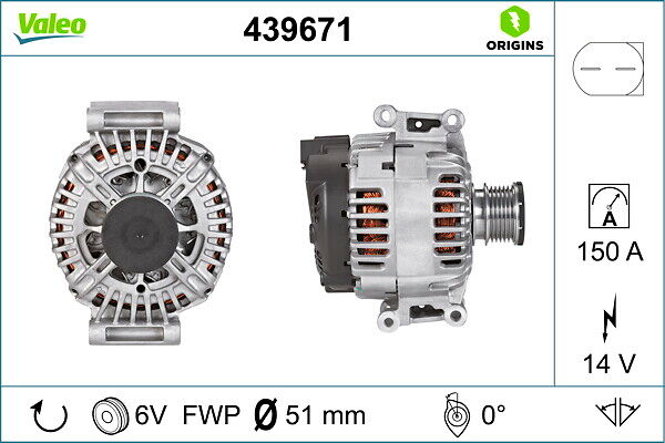 Valeo Generator New Original Part 439671 Für Mercedes