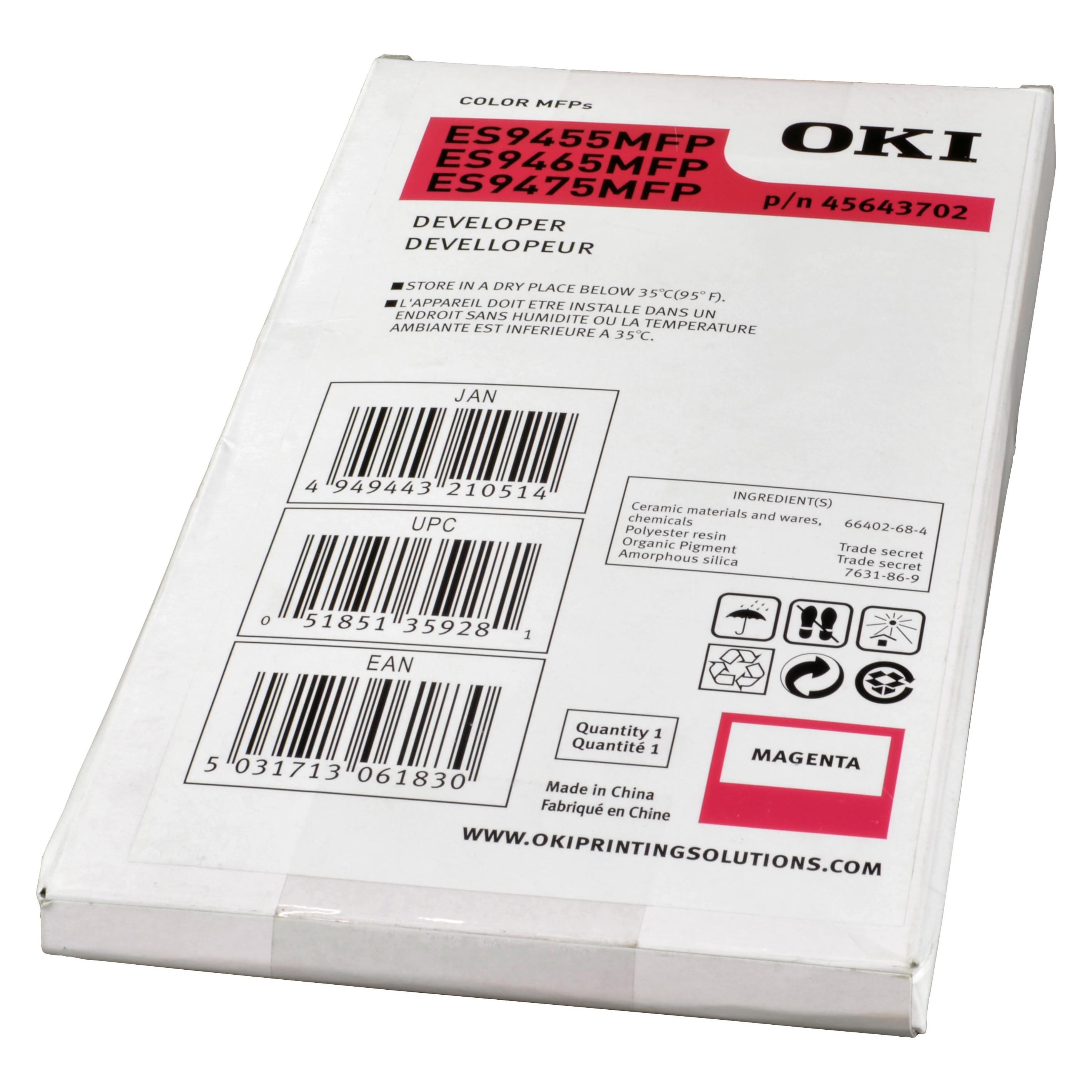 OKI 45643702TYPE D3 Entwickler magenta 70.000 Seiten Magenta ES 9455 9465 (M) (45643702)