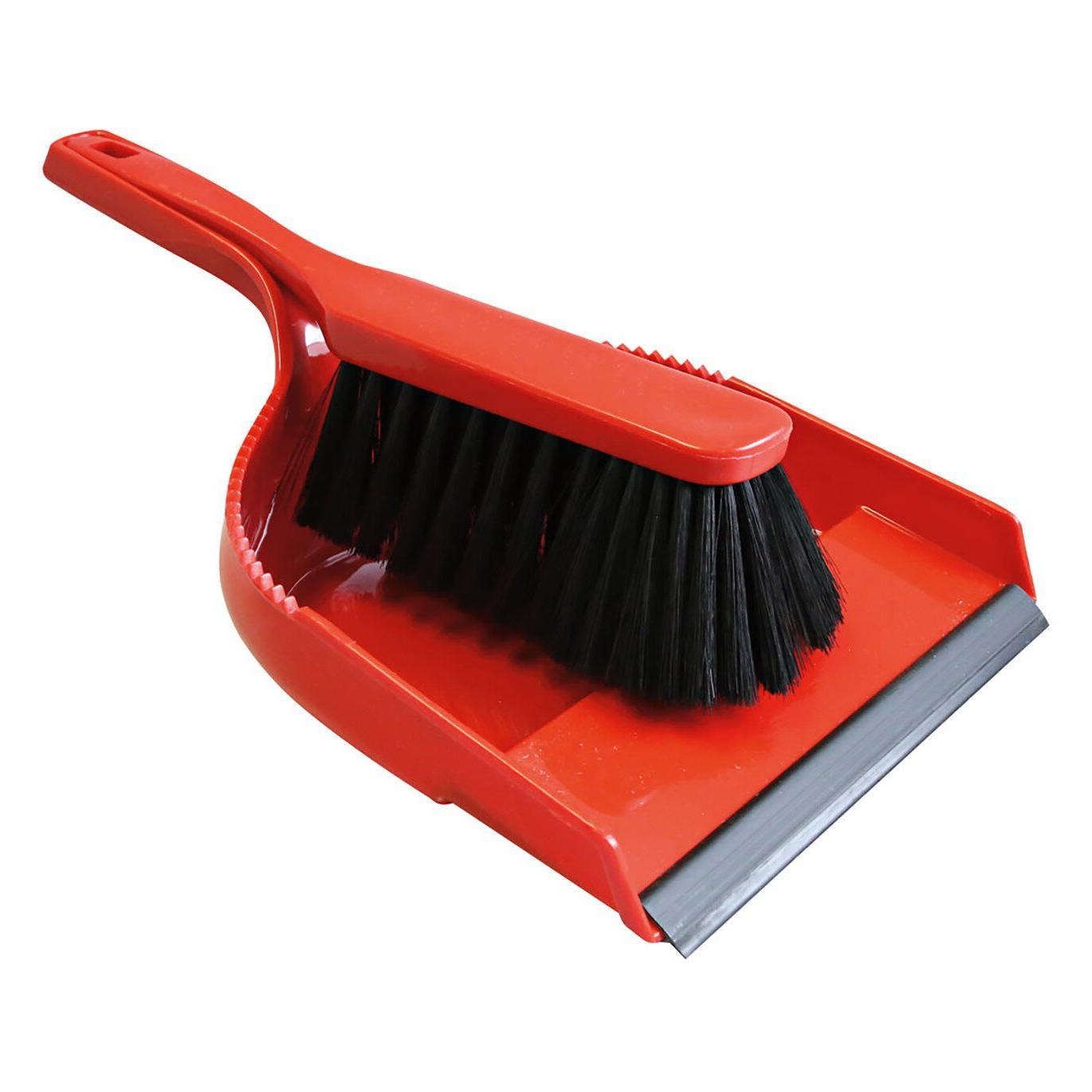 Hygoclean Handkehrgarnitur mit Gummilippe 35cm rot (702120)