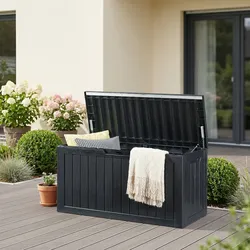 Outdoor-Aufbewahrungsbox Vades 117x47x59 cm [casa.pro]