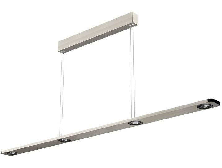 EVOTEC Pendelleuchte LIGHT WAVE , Energieeffizienz: G, grau (aluminiumfarben), 4, H: 1,35cm, Leuchten, Hängeleuchte, Hängelampe, Pendelleuchte