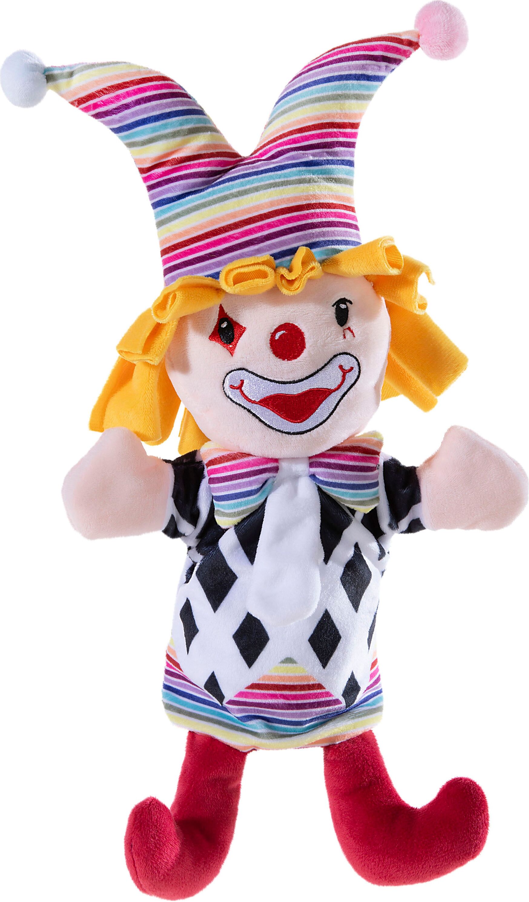 Handpuppe HEUNEC "Clown", bunt, Puppen, Kinder, Handpuppe