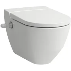LAUFEN Cleanet navia Dusch-Tiefspül-WC H8206017577171 spülrandlos, 37x58cm, für externen Wasseranschluss, weiß matt