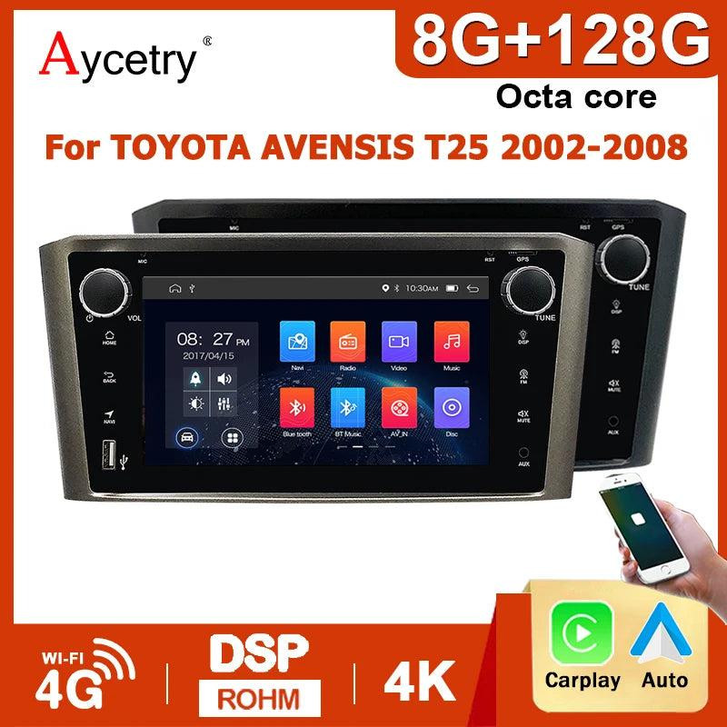 Selius Navigatiesysteem voor Toyota Avensis - 2-DIN Autoradio met Touchscreen en Draadloze CarPlay