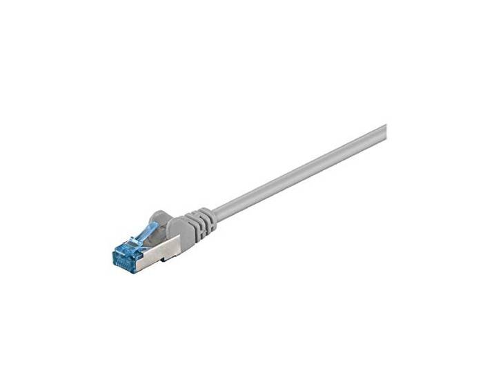 Goobay 93659 CAT 6a patchkabel, S/FTP (PiMF), grijs, LSZH halogeenvrij, koper