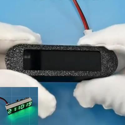 Daily Discovery LED Digital Clock Electronic Clock Display With Seconds DIY Car Desk Clock green