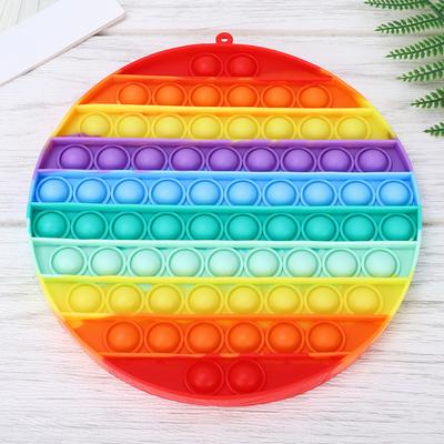 Perfect Picks Market Large Rainbow Bubble Pop It Fidget Toy Large Sensory Stress Relief & Autism Sensory Toy b 1pc