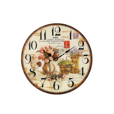 Wanduhr AMS "W9466", bunt, Wanduhren, Ø 40cm, Wanduhr, Quarzuhr,Mineralglas,Wohnzimmer,Esszimmer,Küche,Arbeitszimmer,Flur
