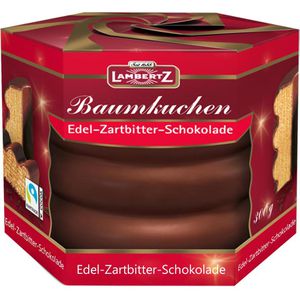 Lambertz Baumkuchen 300g, Überzug aus Zartbitterschokolade