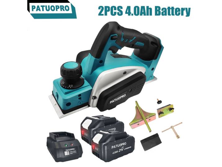 Makita-Rabot électrique sans fil, 15000 tr/min, aste, coupe du bois, outil de bricolage pour meubles, batterie 18V, 82mm