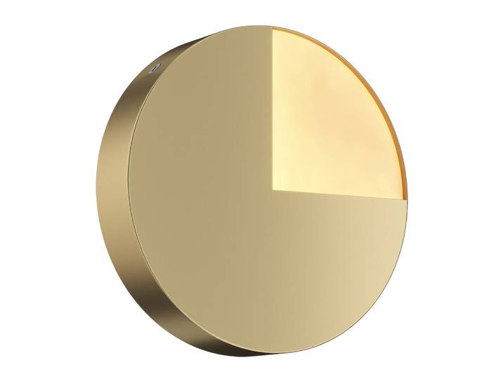 Applique murale Led 6W moderne et élégante circulaire doré ø 18,4 cm