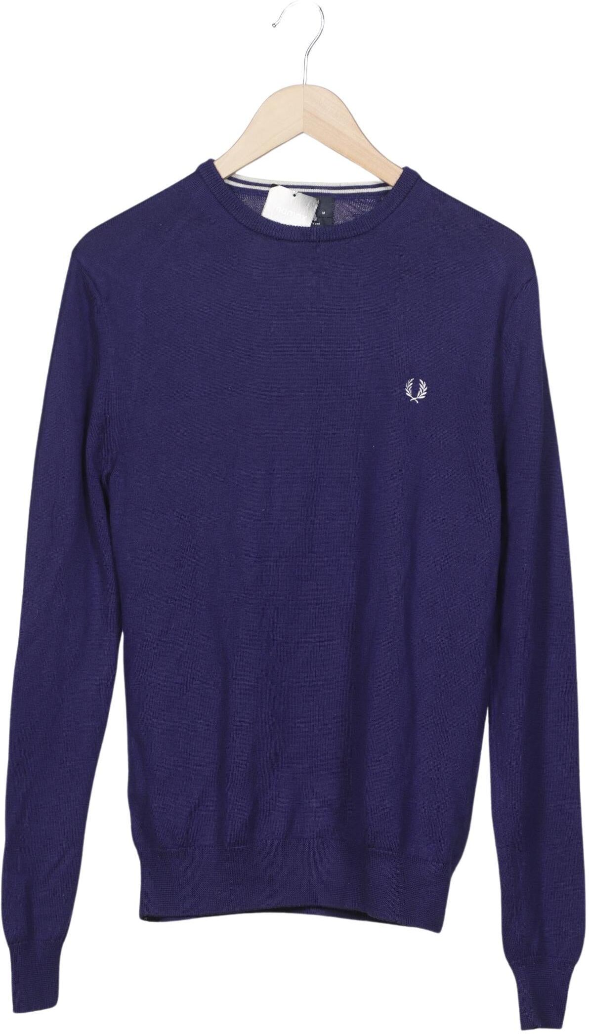 Fred Perry Herren Pullover, Marineblau, Gr. M, Merino - Second Hand