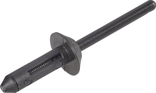 PB Fastener 301-9124-1010 301-9124-1010 Spreizniete Loch-Ø 5mm Schwarz