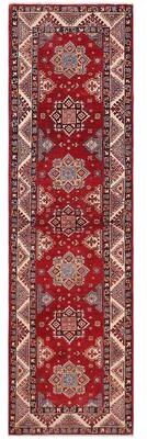Treasured Knots Bohemian Kazak Madison Red/Beige Wool Runner - 2'7'' x 9'6''