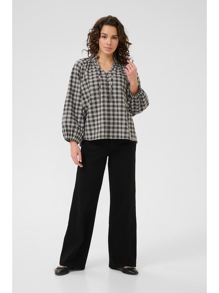 Kaffe Bluse in Grau - 34