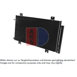 Kondensator Klimaanlage AKS DASIS 102048N für Honda Civic X