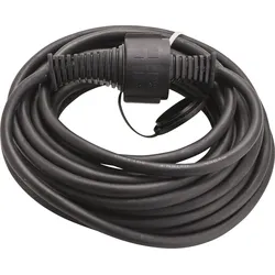 Verlängerungsleitung Qualität- Baustellenkabel IP 44 Kabel 10 m, Farbe schwarz