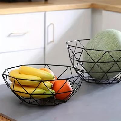 Discount Dollar Deals Wire Fruit Bowl, Iron Mesh Woven Basket For Kitchen Countertop, Vegetable Holder, Decorative Fruit Basket For Snacks Wire Fruit Bowl, Iron Mesh Woven Basket For Kitchen Countertop, Vegetable Holder, Decorative Fruit Basket For Snacks