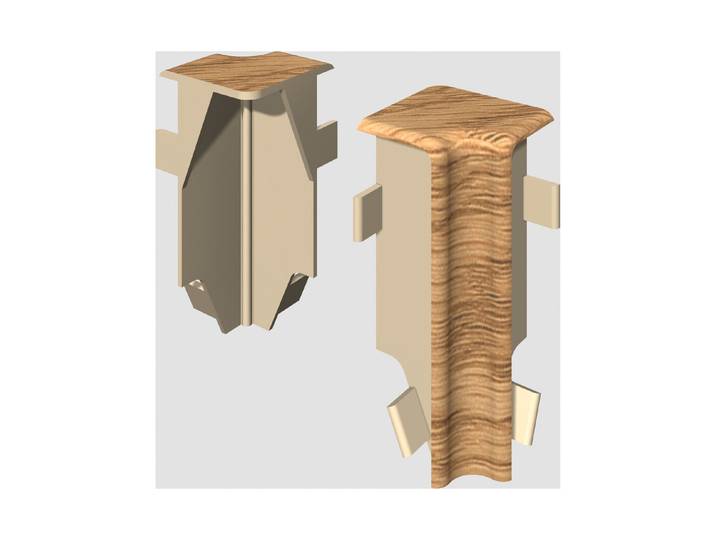 Egger Innenecke 6 cm Eiche Toffee neues kubisches Profil 2 Stück