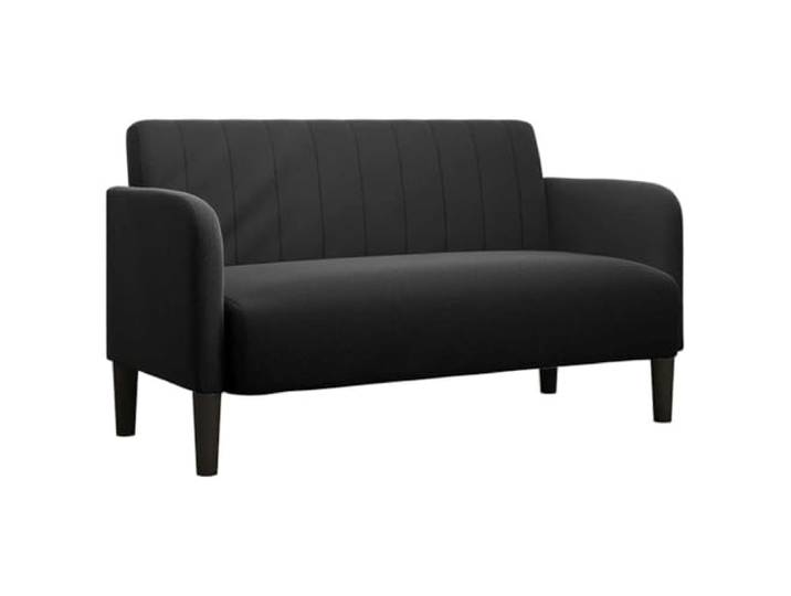 vidaXL Zweisitzer-Sofa Schwarz 109 cm Samt