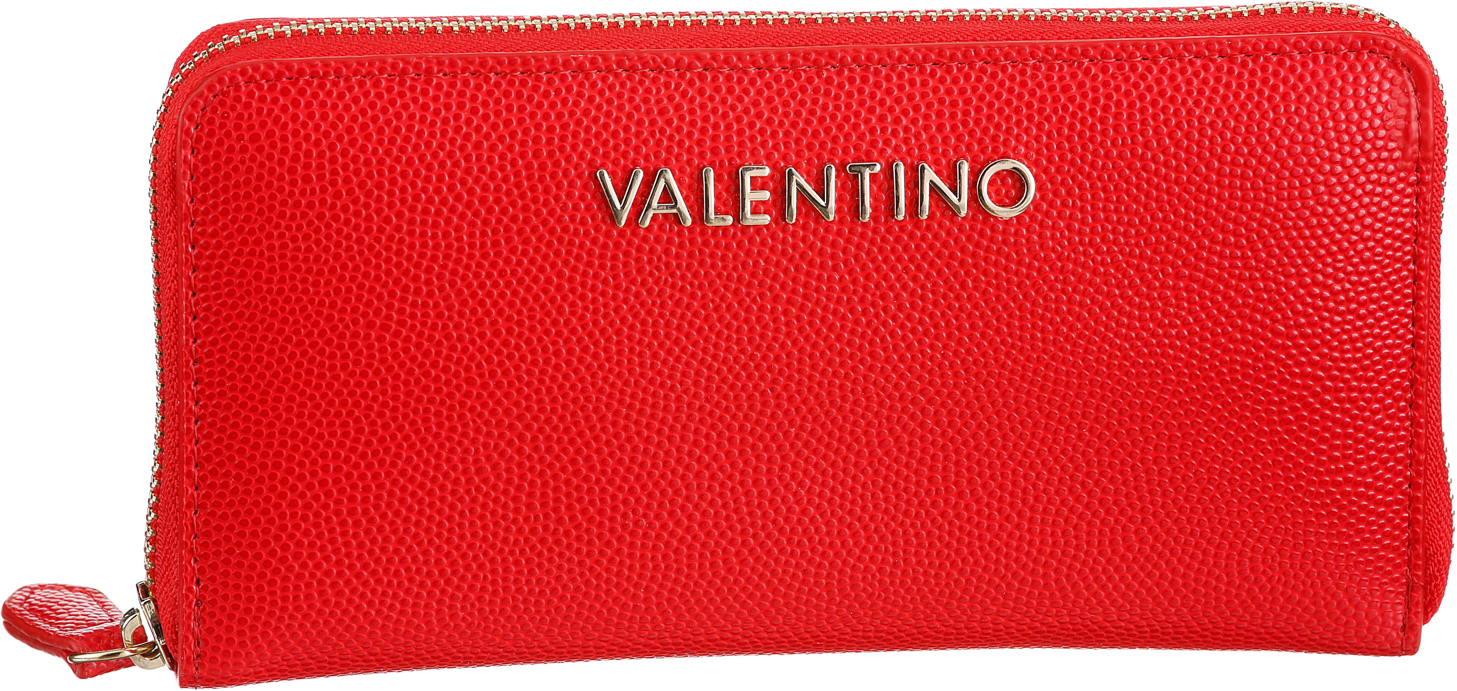 Geldbörse VALENTINO BAGS "DIVINA", Damen, rot, Lederimitat, Kleinlederwaren Geldbörse, Geldbeutel Portemonnaie Damenbörse rot Einheitsgröße