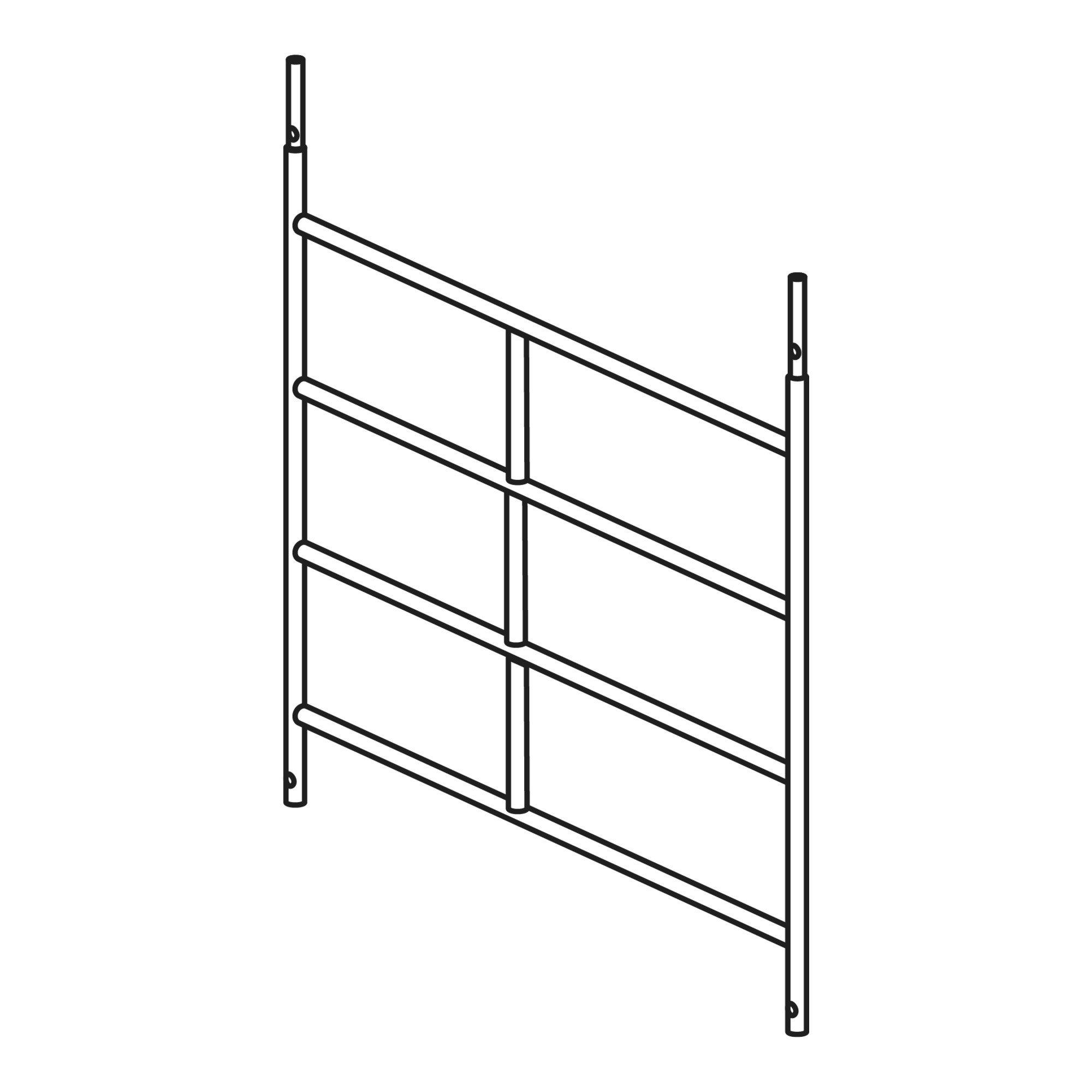 Hymer Rahmenteil aus Aluminium, 4 Sprossen (607323)