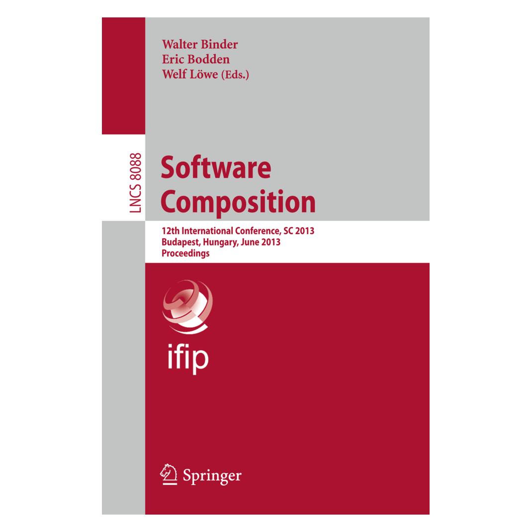 Springer Software Composition (Englisch, Softcover, Eric Bodden, Walter Binder, Welf Löwe) (8630340)