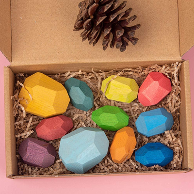 Playful Picks Tumi Ishi Wooden Rock Balancing Toy 11 Pieces