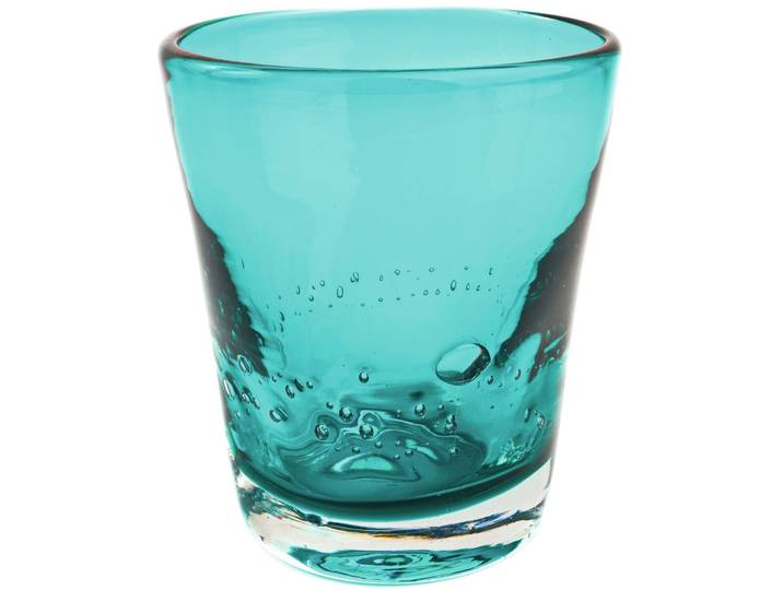 6er Set Becher klein türkis Samoa 25cl - Farbe: blau - Material: Glas - 861