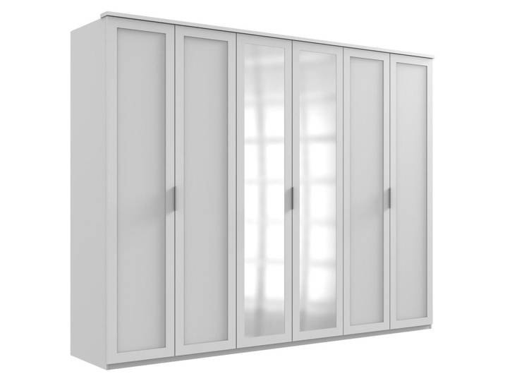 Drehtürenschrank mit Spiegel 270cm Nadja, Weiß