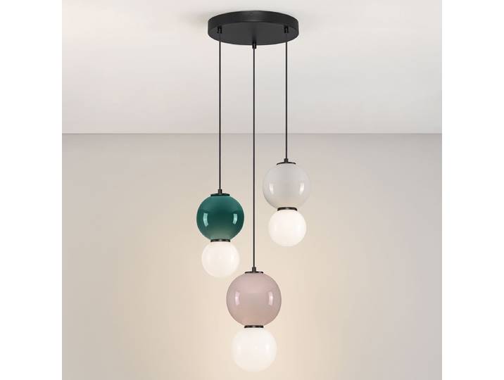 Pendelleuchte Noesis Typ D Ø 30cm Braun/Grün/Grau Keramik Nicht austauschbare LEDs LED-Platine
