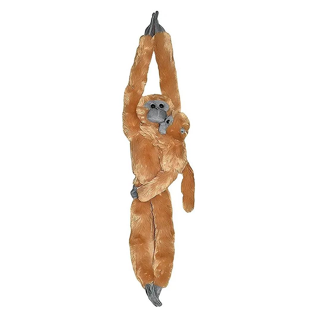Wild Republic Plüsch hängendes Langur Äffchen mit Baby 50 cm (15262)