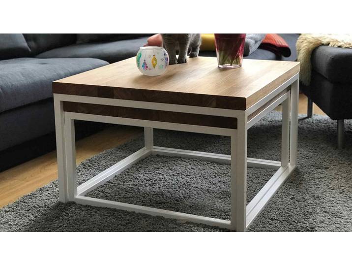 Pickawood™ Couchtisch nach Maß Eiche Natur geölt