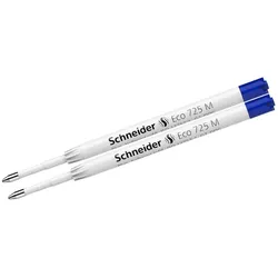 Schneider, Ersatzpatronen + Tintenfass, Kugelschreibermine (Blau, 2 Stk.)