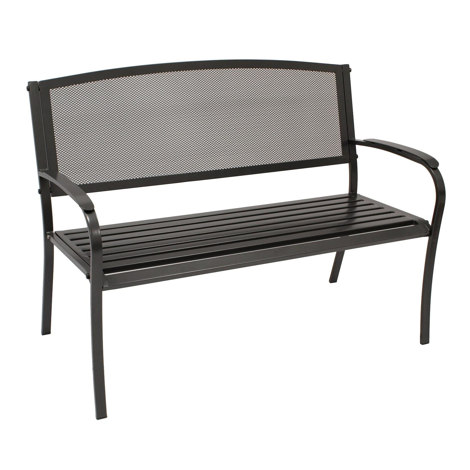 Bank COMO 2-sitzer, Streckmetall anthrazit