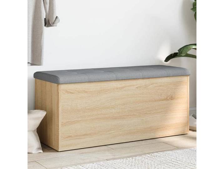 Banc/Banquette - intérieur - Banc de rangement - Chêne sonoma - 102x42x45 cm - bois d'ingénierie MVS01165