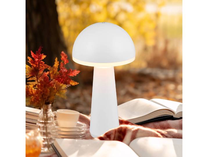 Lampe de chemin Fungo Ø 16cm Blanc/Blanc