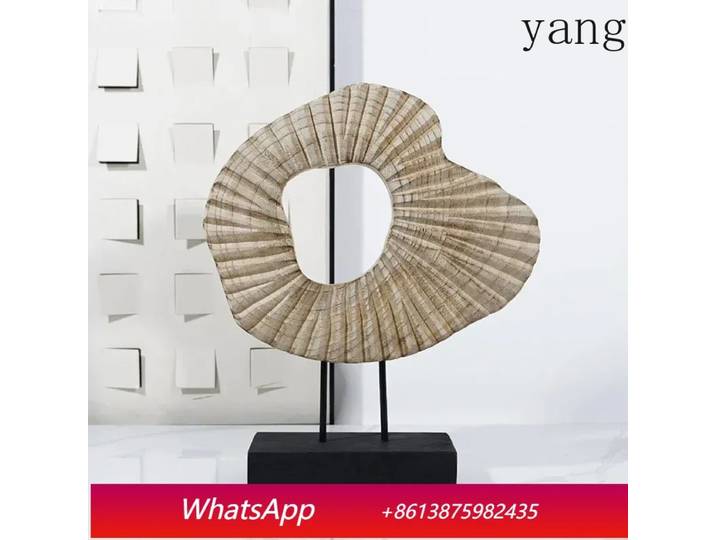 Sculpture créative irrégulière en résine, ornements de bureau, œuvre d'art abstraite, statue sculptée en bois naturel, décoration esthétique pour la pièce