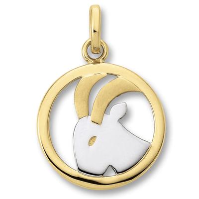 Sternzeichenanhänger ONE ELEMENT "Steinbock Sternzeichen Anhänger aus 333 Gelbgold", gold, Schmuckanhänger, Damen, Gelbgold 333, Gold, ein ausdrucksstarkes Schmuckstück für jeden Anlass